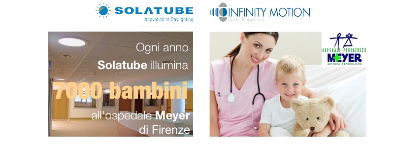 Solatube illumina ogni giorno i bambini dell'Ospedale Meyer di Firenze
